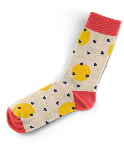 13 Yellow Dots Hearts